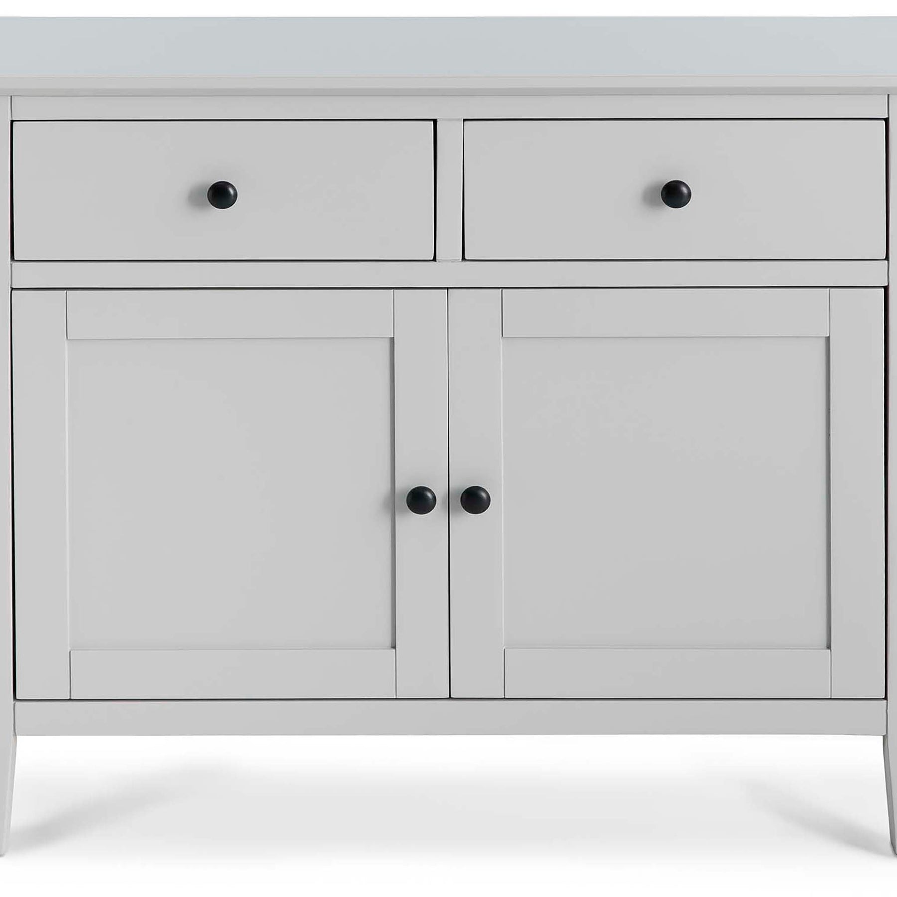 Elgin Grey Small Sideboard - Close up of cupboard doors