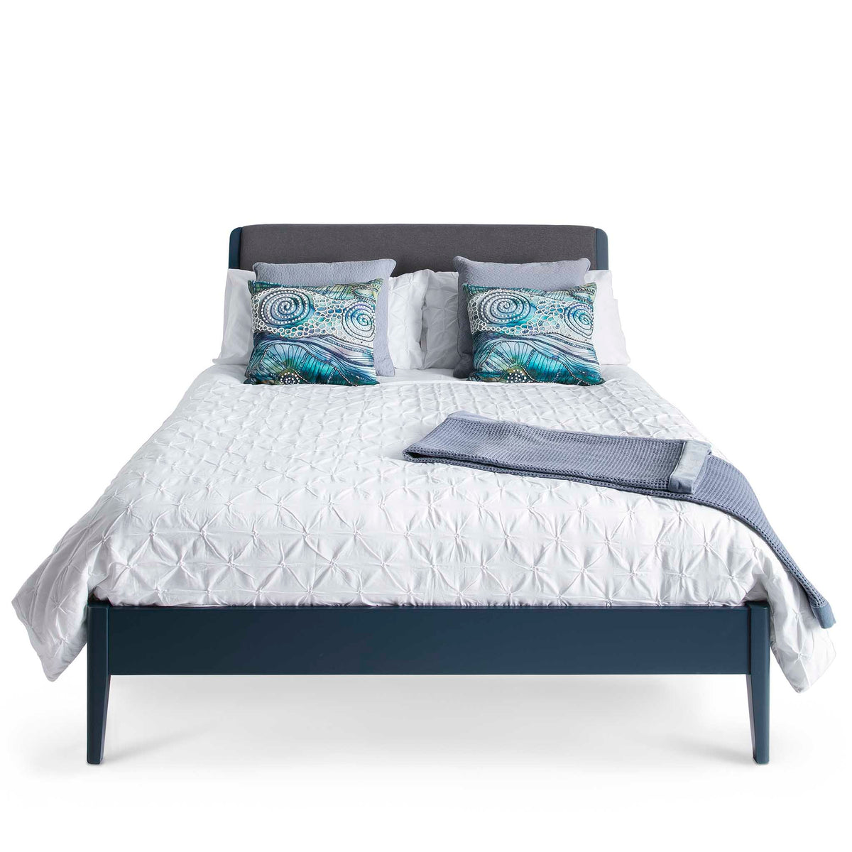 Stirling Blue 4ft6 Double Bed Frame