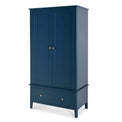 Stirling Blue Double Wardrobe - Side view
