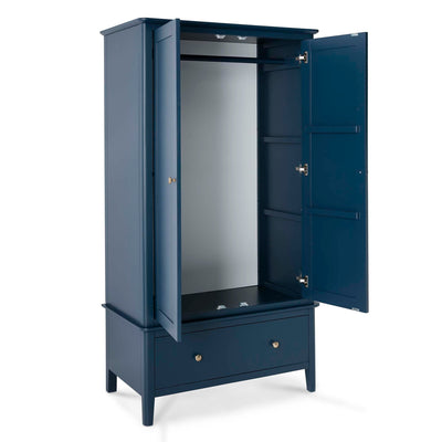 Stirling Blue Double Wardrobe