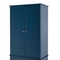Stirling Blue Double Wardrobe - Close up of wardrobe doors