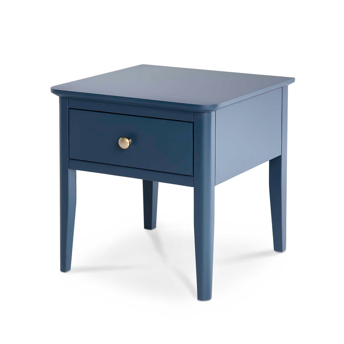 Stirling Blue Side Lamp Table - Side view