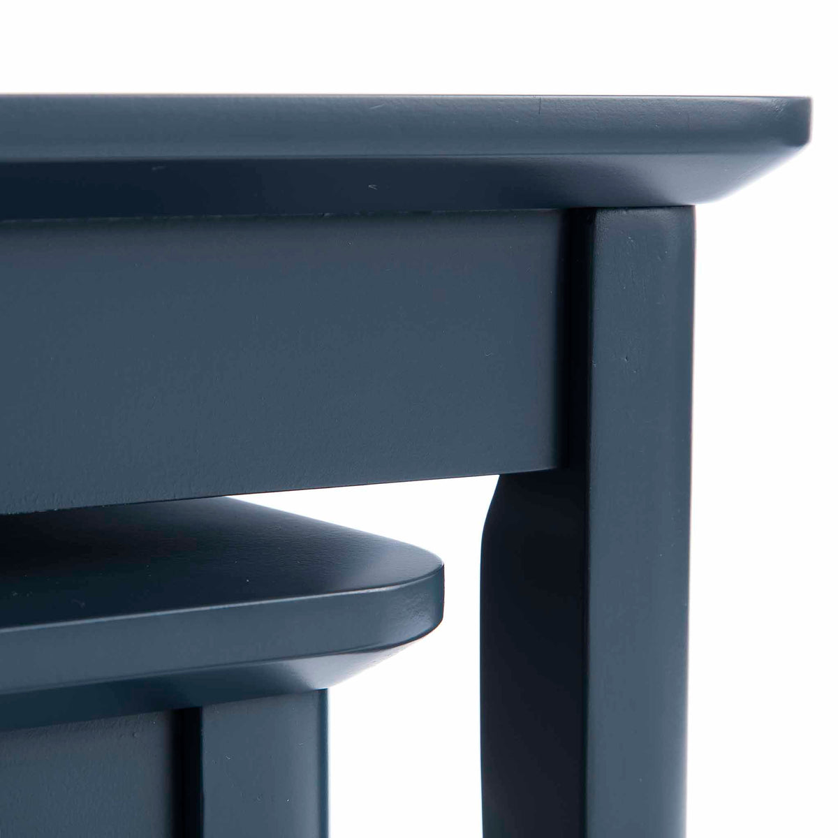 Stirling Blue Nest of Tables - Corner top of table