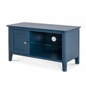 Stirling Blue Small TV Unit - Side view