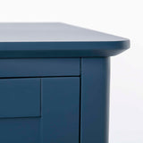 Stirling Blue 120cm Large TV Unit - Top corner view