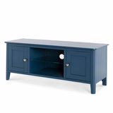 Stirling Blue 120cm Large TV Unit - Side view