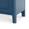 Stirling Blue 120cm Large TV Unit - Close up of feet on TV stand