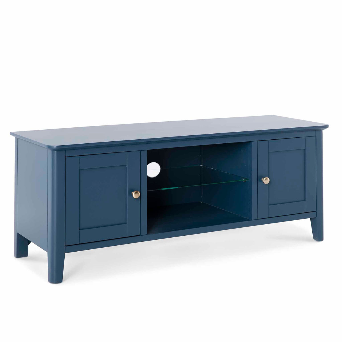 Stirling Blue 120cm Large TV Unit from Roseland Furniture