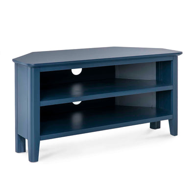 Stirling Blue Corner TV Stand