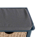 Stirling Blue Storage Bench - Top view of cushion