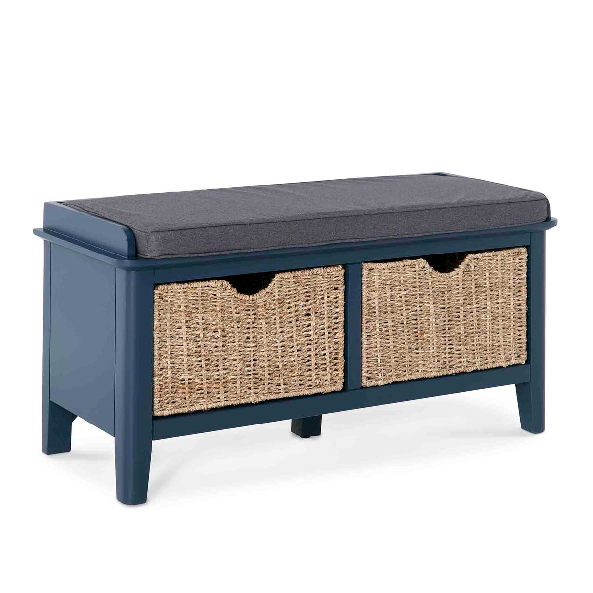 Stirling Blue Storage Bench from Roseland Furniture