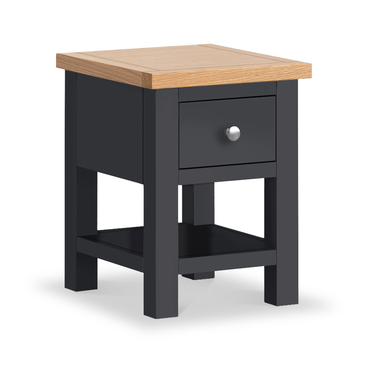 Farrow Charcoal Side Lamp Table from Roseland Furniture
