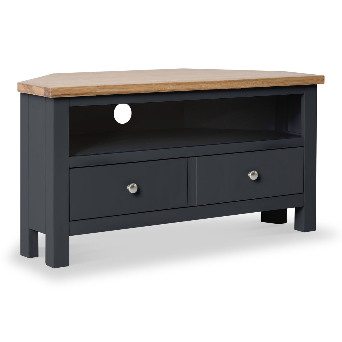 Farrow Charcoal Corner TV Unit from Roseland Furniture