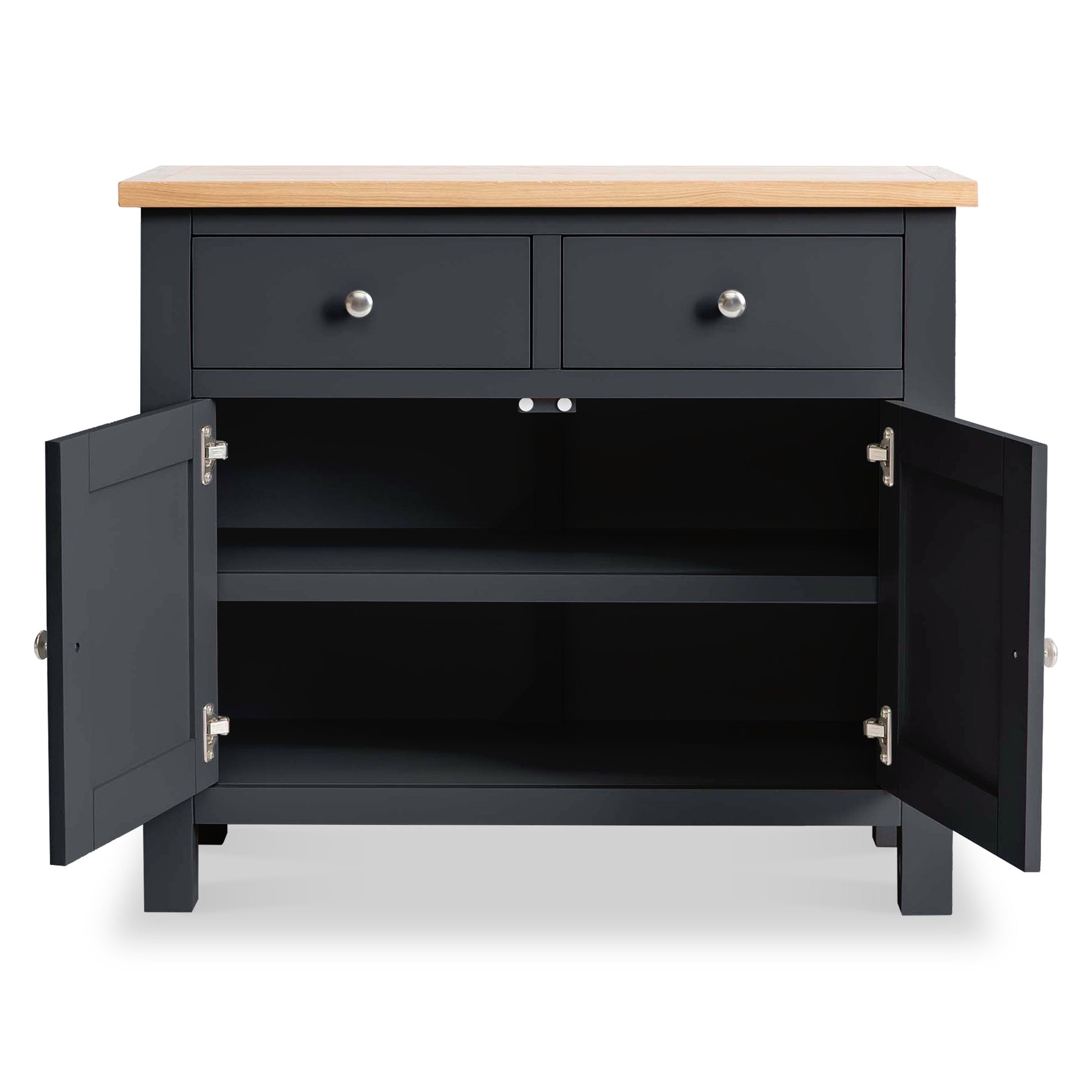 Farrow Charcoal Small Sideboard Storage CabinetFarrow 2 Door Small Sideboard from Roseland Furniture