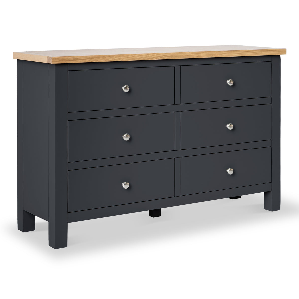 Farrow Charcoal 6 Drawer Bedroom Chest from Roseland Furniture