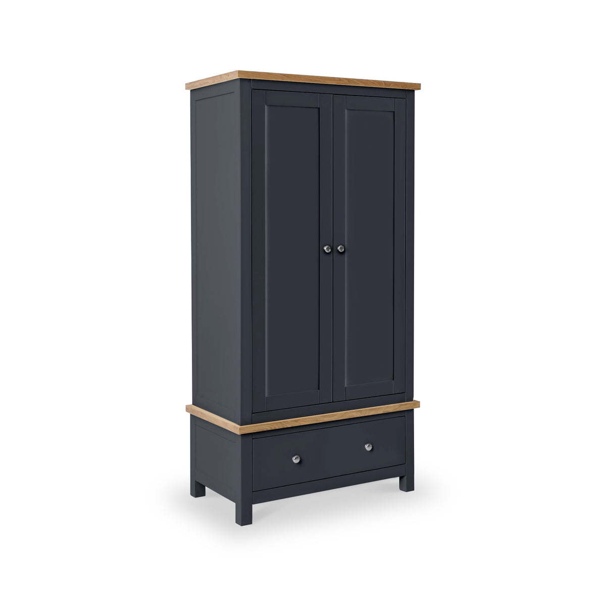 Farrow Charcoal Double Wardrobe from Roseland