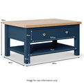 Farrow Navy Blue Coffee Table dimensions