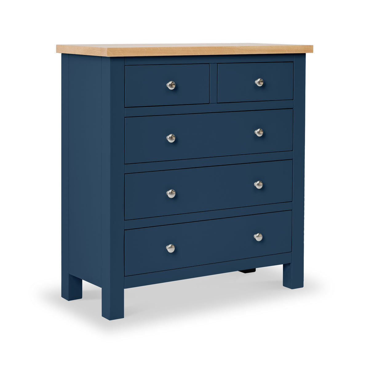 Farrow Navy Blue 2 Over 3 Chest Of Drawers from Roseland Furniture