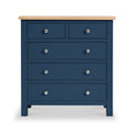Farrow Navy Blue 2 Over 3 Chest Of Drawers