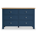 Farrow Navy Blue Wide Chest of Drawers