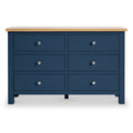 Farrow Navy Blue Wide Chest of Drawers