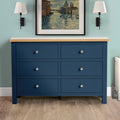 Farrow Grey 6 Drawer Bedroom Chest from Roseland Furniture