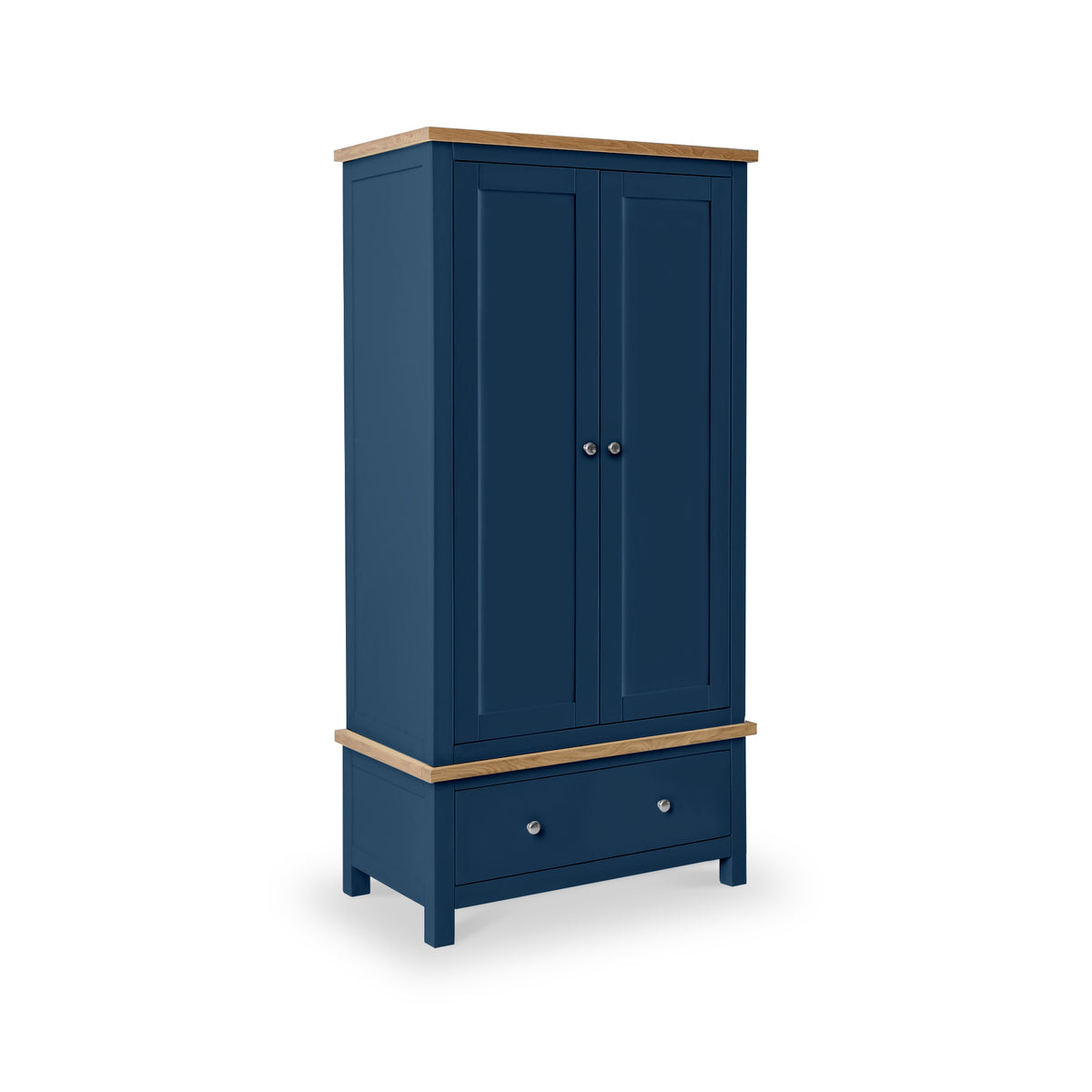 Farrow Navy Blue Double Wardrobe from Roseland