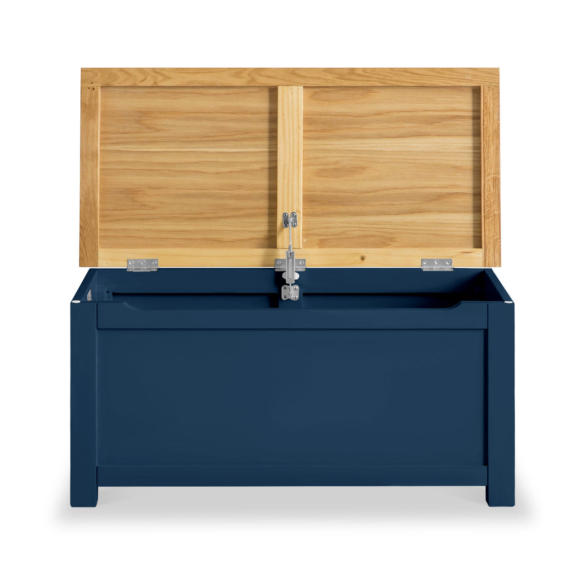 Farrow Navy Blue Storage Blanket Box