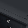 Cornish Black Bedside Cabinet from Roseland Furniture