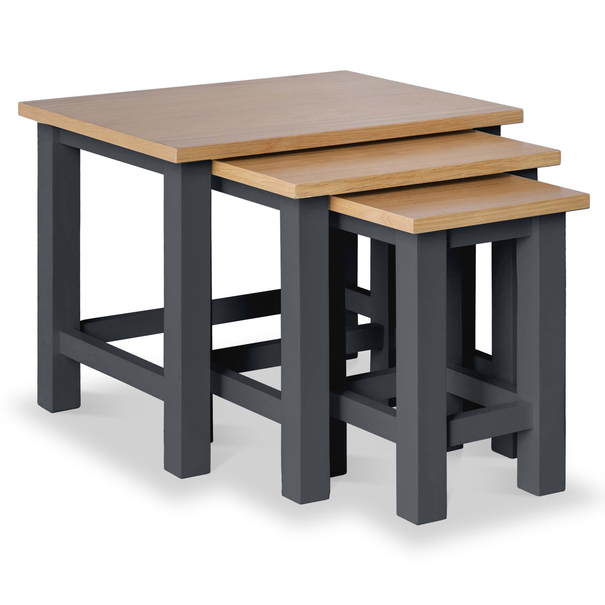 Farrow Charcoal Nest of 3 Tables