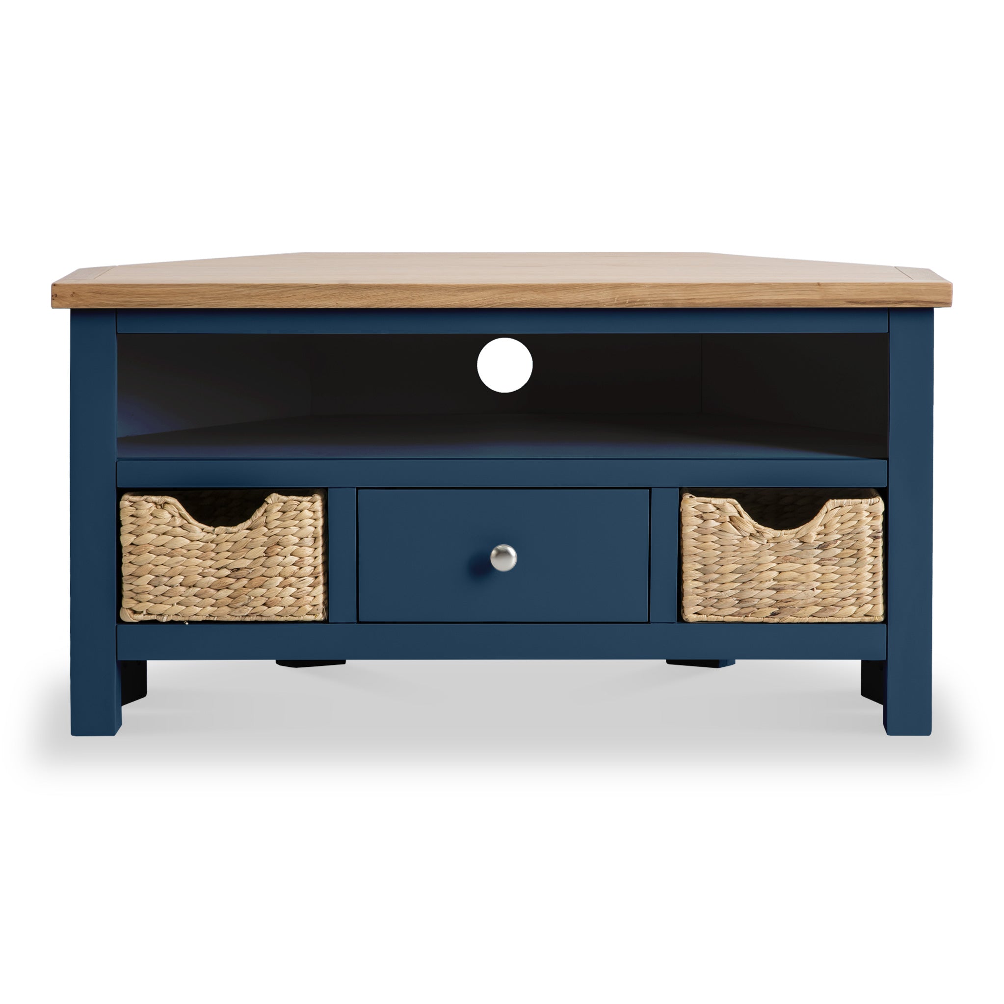 Navy corner sales tv unit