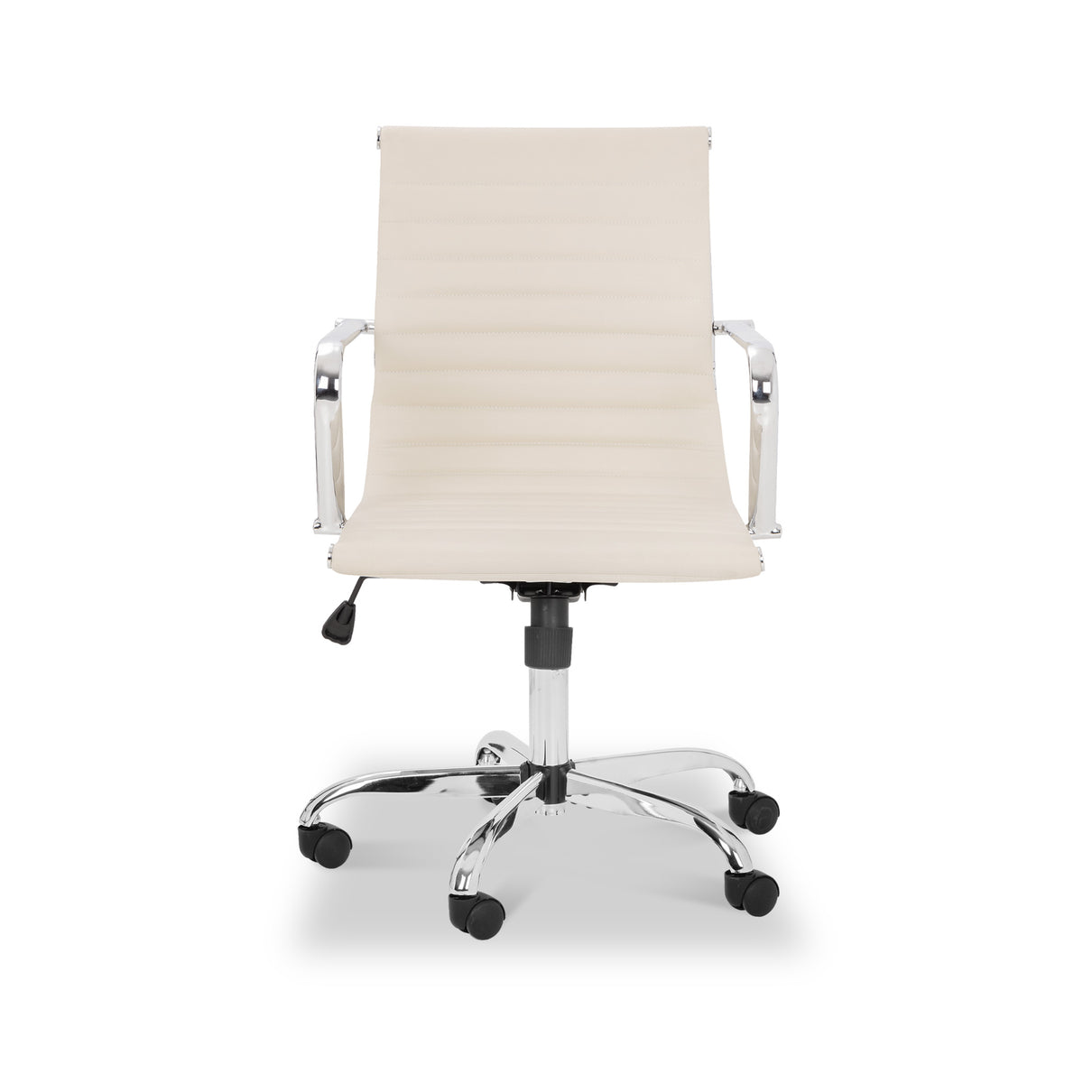 Gina Ivory PU Office Chair with adjustable height