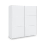 Holland White 180cm Sliding Double Wardrobe from Roseland Furniture