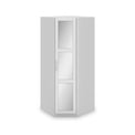 Bithlo White Corner Mirrored Wardrobe from Roseland Furniture
