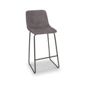 Maren Grey Faux Leather Bar Stool from Roseland