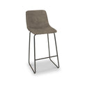 Maren Light Grey Faux Leather Bar Stool from Roseland