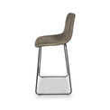 Maren Light Grey Faux Leather Bar Stool