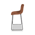 Maren Tan Faux Leather Bar Stool