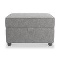 Jessie Grey Small Storage Pouffe