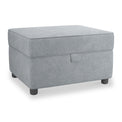 Harry Light Blue Small Storage Footstool from Roseland Furniture