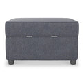 Harry Navy Small Storage Footstool 