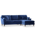 Charice Navy Blue Right Hand Chaise Sofa from Roseland Furniture