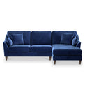 Charice Navy Blue Right Hand Chaise couch