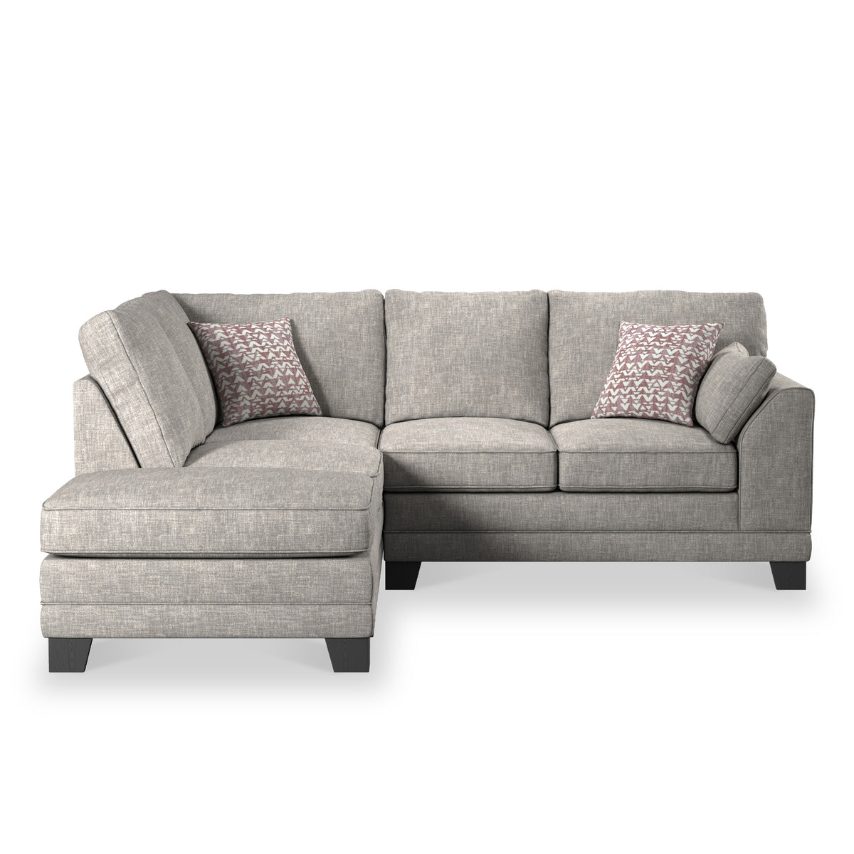 Jules Mist Grey Left Hand Corner Sofa from Roseland Furniture