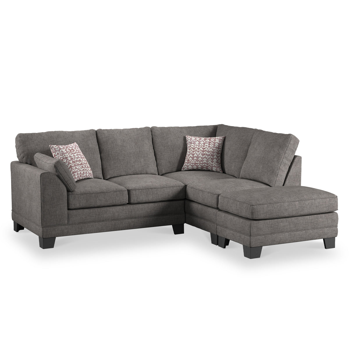 Jules Charcoal Right Hand Corner Sofa from Roseland Furniture