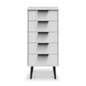 Asher White Tallboy Chest of Drawers from Roseland Furniture