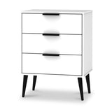Asher White 3 Drawer Midi Storage Chest from Roseland Furniture