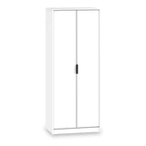 Asher White 2 Door Wardrobe from Roseland Furniture