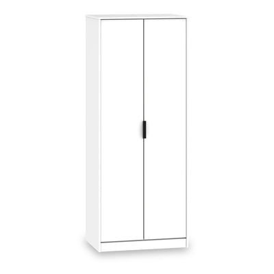 Asher White 2 Door Double Wardrobe