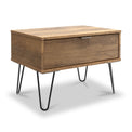 Moreno Rustic Oak 1 Drawer Side Table